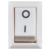 Перемикач Аско-Укрем KCD1-101 White/White білий (A0140040052)