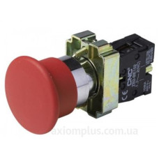Кнопка-грибок з фіксацією CNC LAY5-ВS542 NC ø40 червона (Б00028730)