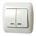Двоклавішний вимикач E.Next e.install.stand.812L з підсвіткою (s035020)