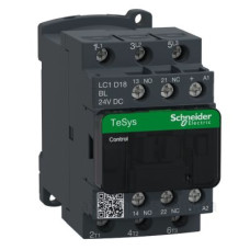 Контактор Schneider Electric LC1D18BL 3Р 18A НО+НЗ 24В DC (2,4Вт розширений)