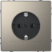 Розетка з з/к Schneider Electric D-Life MTN2301-6050 нікель