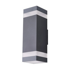 Вуличний світильник Azzardo AZ5224 Jason Square LED 2x18W 4000K 1440Lm IP65 темно-сірий