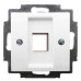 Накладка комп'ютерної розетки ABB Basic 55 2561-94-507 (альпійський білий)