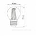 Світлодіодна філаментна лампа Videx Filament G45F E27 6Вт 4100K (VL-G45F-06274) Світлодіодна філаментна лампа Videx Filament G45F E27 6Вт 4100K (VL-G45F-06274)