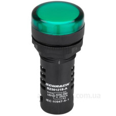 Зелений LED індикатор Schrack BZ501218B 230В AC (моноблок B) Зелений LED індикатор Schrack BZ501218B 230В AC (моноблок B)