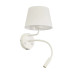 Бра, настінний світильник TK Lighting 10204 Maja E27+G9 1+1x15W+8W IP20 білий