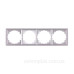 Рамка 4-містна E.Next e.lux.10084L.4.fr.aluminium алюміній (ins0040092)