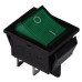 Перемикач TNSy KCD2-201N G/B з підсвічуванням зелений (TNSy5500768)
