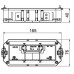 Супорт для підлогової коробки OBO Bettermann (7408723) UT3 під установку 3x modul45 L = 165мм для підлогової коробки