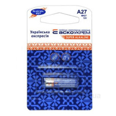 Батарейка лужна Аско-Укрем A27.MN27.BP1 (блістер 1шт) Батарейка лужна Аско-Укрем A27.MN27.BP1 (блістер 1шт)
