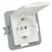 Розетка біла 250V/16A VE11PP-B, ТЕМ