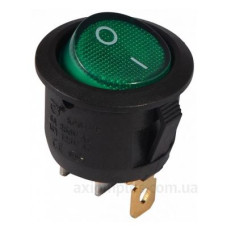 Перемикач TNSy KCD1-5-101N G/B круглий з підсвічуванням зелений (TNSy5500718)