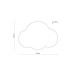 Бра, настінний світильник TK Lighting 4967 Cloud G9 2x6W IP20 рожевий