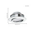 Точковий світильник Eglo 95848 Pineda LED 1x6W 3000K 360Lm IP20 хром