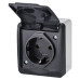 Розетка Elektro Plast 0324-7 Hermes 1 IP44 антрацит
