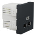 Подвійна USB розетка Schneider Electric NU341854 2.1А 2М (антрацит)