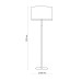 Торшер TK Lighting 5199 Deva E27 1x15W IP20 бежевий