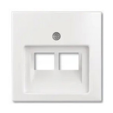 Розетка ABB basic55 2-на біла комп'ютерна без модуля ( 2CKA001753A0095 )