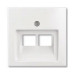 Розетка ABB basic55 2-на біла комп'ютерна без модуля ( 2CKA001753A0095 )