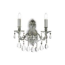 Бра, настінний світильник Ideal Lux 44910 Gioconda E14 2x40W IP20 сріблястий