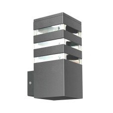 Вуличний світильник Goldlux 316165 Teksas E27 1x12W IP44 графітовий