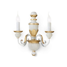 Бра, настінний світильник Ideal Lux 12902 Firenze E14 2x40W IP20 білий