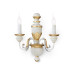 Бра, настінний світильник Ideal Lux 12902 Firenze E14 2x40W IP20 білий