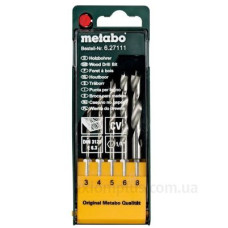 Набір свердел по дереву Metabo DIN 3126 E 6.3 (627111000)