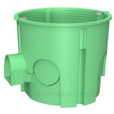 Поглиблена монтажна коробка для суцільних стін Plank Electrotechnic BOXES MB003 (PLK5103500) типу МВ 65х60мм (салатова)