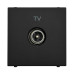 Розетка Zenit чорний мат TV проста 2-мод. ( 2CLA225070N1501 )