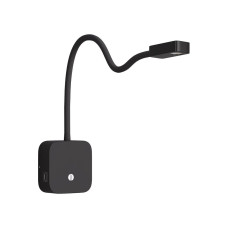 Бра, настінний світильник Kloodi WA-SNAKE SQ565 3K BK LED 1x3W 120Lm IP20 чорний