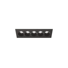 Точковий світильник врізний світлодіодний Zonda Lighting Z05553-10.38.30.BK Rise 5 Led 5x2W 3000K 650Lm IP20 Чорний