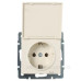 Розетка Lezard Rain (703-0388-123B) з кришкою із з/к ПБТ (кремова)