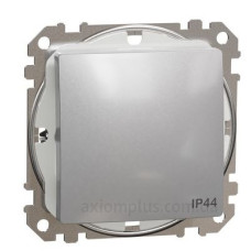 Одноклавішний перемикач Schneider Electric Sedna Design & Elements з кришкою IP44 алюміній SDD213106 Одноклавішний перемикач Schneider Electric Sedna Design & Elements з кришкою IP44 алюміній SDD213106