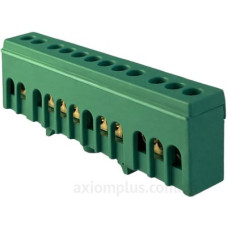 Шина заземлення Promfactor FMD812GN на 12 отворів 6x9мм² Шина заземлення Promfactor FMD812GN на 12 отворів 6x9мм²