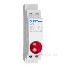 Модульний індикатор Chint ND9-1/R AC/DC230В червоний (594113) Модульний індикатор Chint ND9-1/R AC/DC230В червоний (594113)