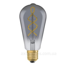 Лампа світлодіодна Osram 1906 LEDISON 125 4Вт/818 S FIL SM E27 4х1 Лампа світлодіодна Osram 1906 LEDISON 125 4Вт/818 S FIL SM E27 4х1