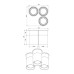 Точковий світильник Pikart 6345-2 BP GU10 3x60W IP20 латунний Точковий світильник Pikart 6345-2 BP GU10 3x60W IP20 латунний