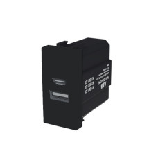 Розетка Zenit чорний мат 1 мод. USB A+C 2,1A ( 2CLA218530N1501 )
