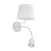 Бра, настінний світильник TK Lighting 2535 Maja E27+GU10 1+1x15W+8W IP20 білий