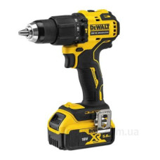 Ударний дриль-шурупокрут безщітковий DeWALT DCD709P2T XR Li-Ion 18В 5Аг 65Нм 450-1650 об/хв патрон 13мм Ударний дриль-шурупокрут безщітковий DeWALT DCD709P2T XR Li-Ion 18В 5Аг 65Нм 450-1650 об/хв патрон 13мм