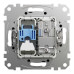 Розетка Schneider Sedna Design чорна комп'ютерна RJ45 Cat. 6 UTP + TV ( SDD114469T )
