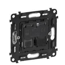 Механізм розетки RJ45+RJ11 Кат.6 UTP Legrand Valena In`Matic