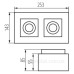 Стельовий поворотний світильник Down Light Kanlux Stobi DLP 250-B (26832) чорний