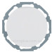 Розетка Berker 47442089 serie 1930 | R.classic із заземленням та з кришкою (полярна білизна)