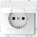 Розетка Schneider Electric D-Life MTN2310-6035 з з/к та кришкою білий лотос