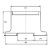 Клема Promfactor FT 1Р Cu:35-150мм²/ Al:35-150 35-150мм² сіра FT1150F