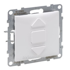 Вимикач жалюзі 3-позиційний 6А Legrand SUNO (білий) 721139
