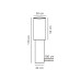 Торшер Nordlux 2612924009 Izara E27 2x15W IP20 бежевий