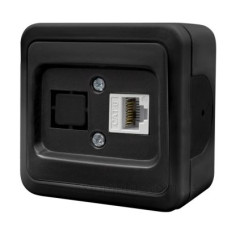 Накладна комп'ютерна розетка NE-AD MULTIMA 92-53-23-D1 CAT6 чорна
